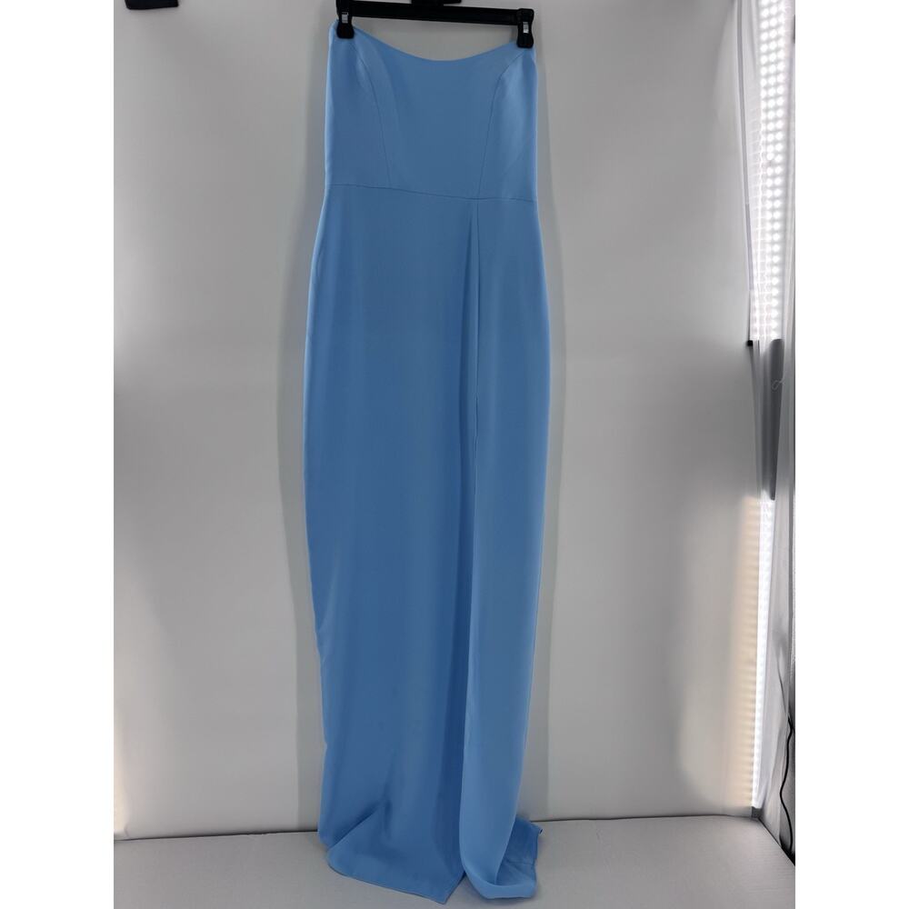 Amanda Uprichard X Revolve Dress Sz M Maxi Bustier Side Slit Party Formal Gown - Picture 4 of 16